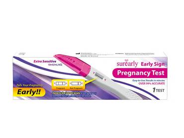 SUREARLY PREGNANCY TEST EARLY SIGN